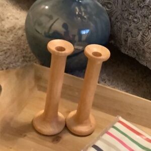 Wooden Candlestick Holders